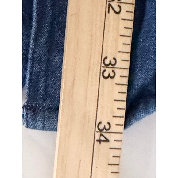 Carhartt Button Down Denim Pearl Snap Shirt Mens 4XL Blue Relaxed Fit Heavy - Picture 8 of 11